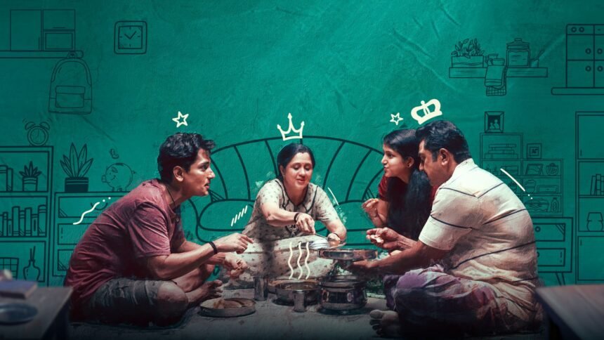 Siddharth, Sarath Kumar, Sri Ganesh, Arun Viswa, Shanthi Talkies 3 BHK