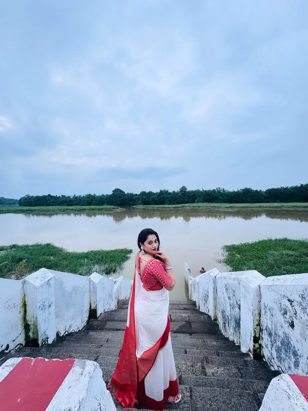 Ankita Kharat Kerala Style Saree Look