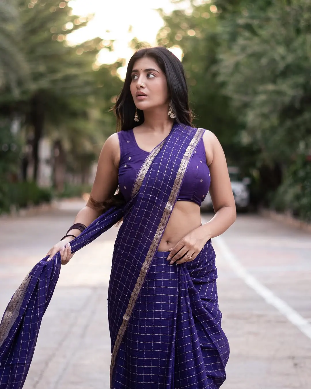 Raashi Singh Shows her Beauty in Saree