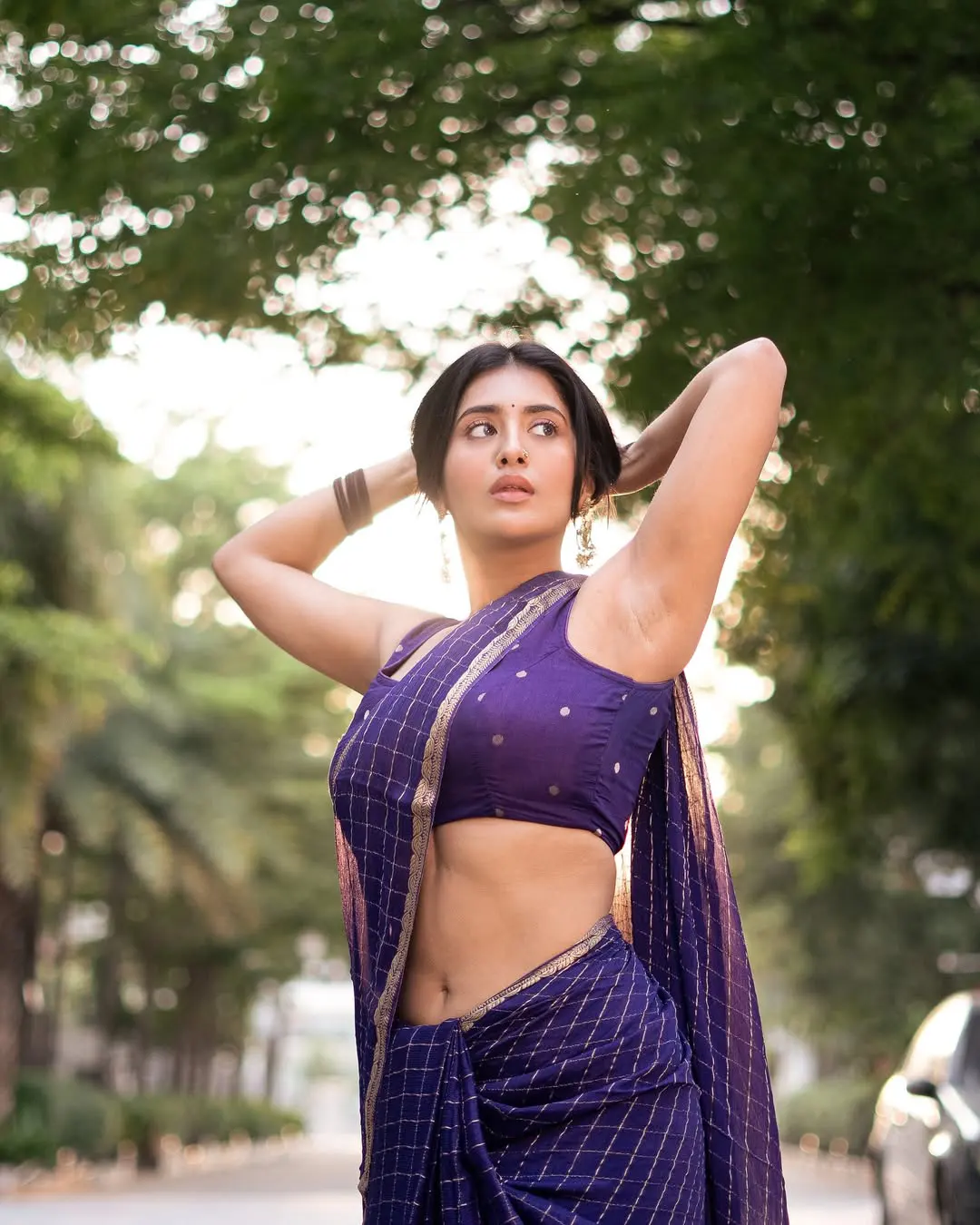 Raashi Singh Shows her Beauty in Saree