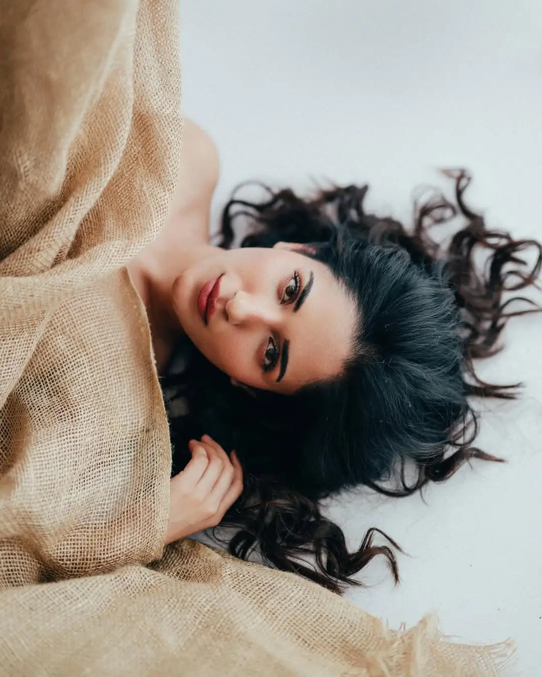 Ruhani Sharma Photo shoot with Gunny Sack