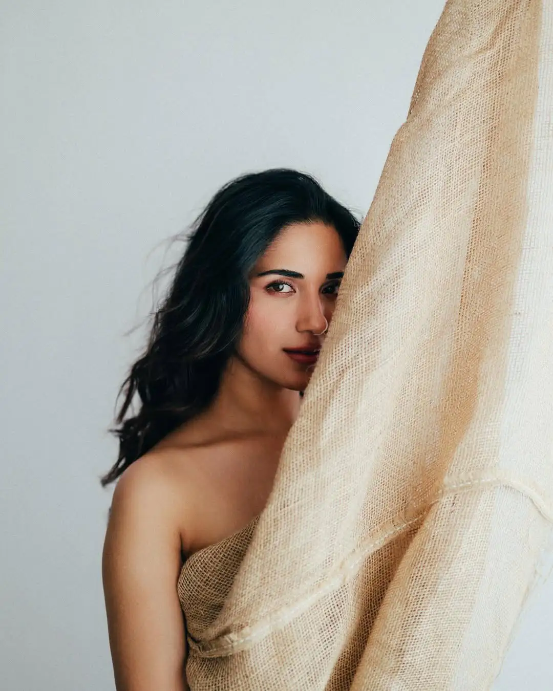 Ruhani Sharma Photo shoot with Gunny Sack