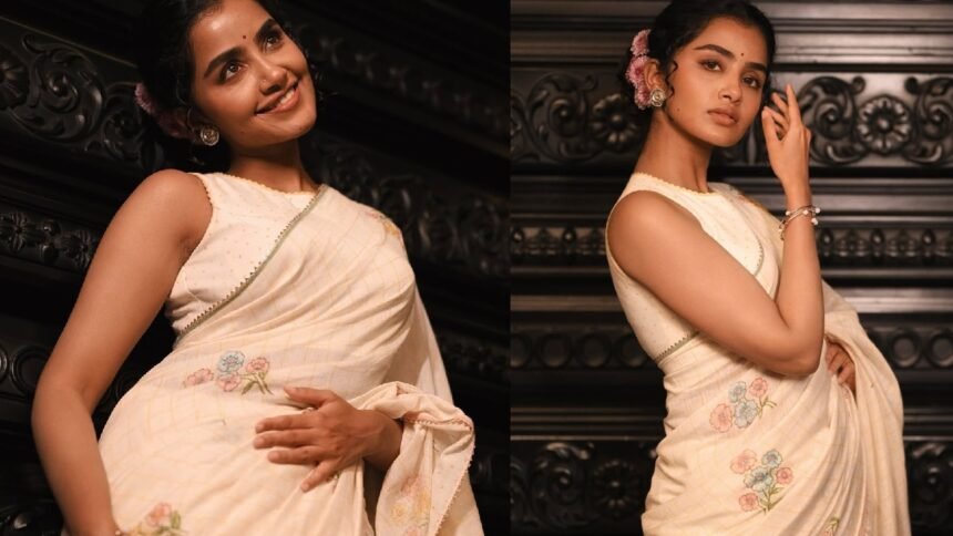 Anupama Parameswaran Shines in White Saree