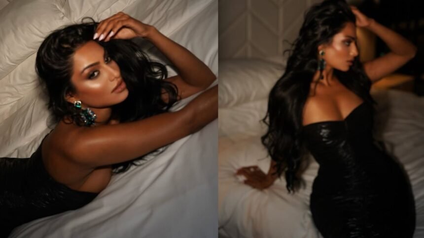 Actress chandrika Ravi Showing her Beauty While Laying on Bed Photos