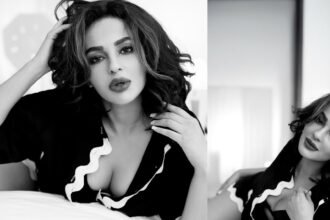 Seerat Kapoor Slaying on Bed Photos