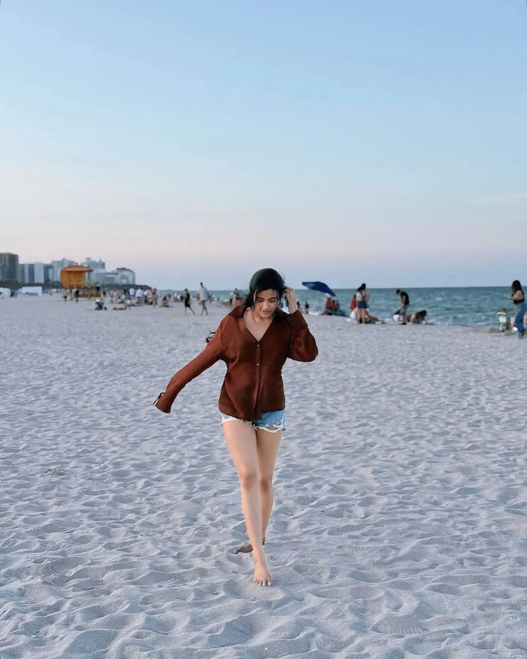 Shivani Nagaram Enjoying Beach Vacation