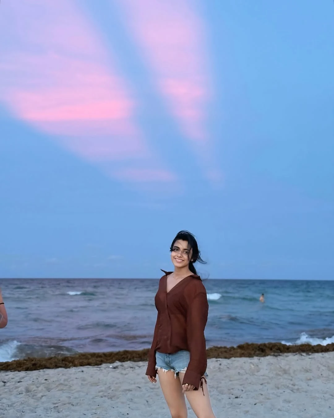 Shivani Nagaram Enjoying Beach Vacation