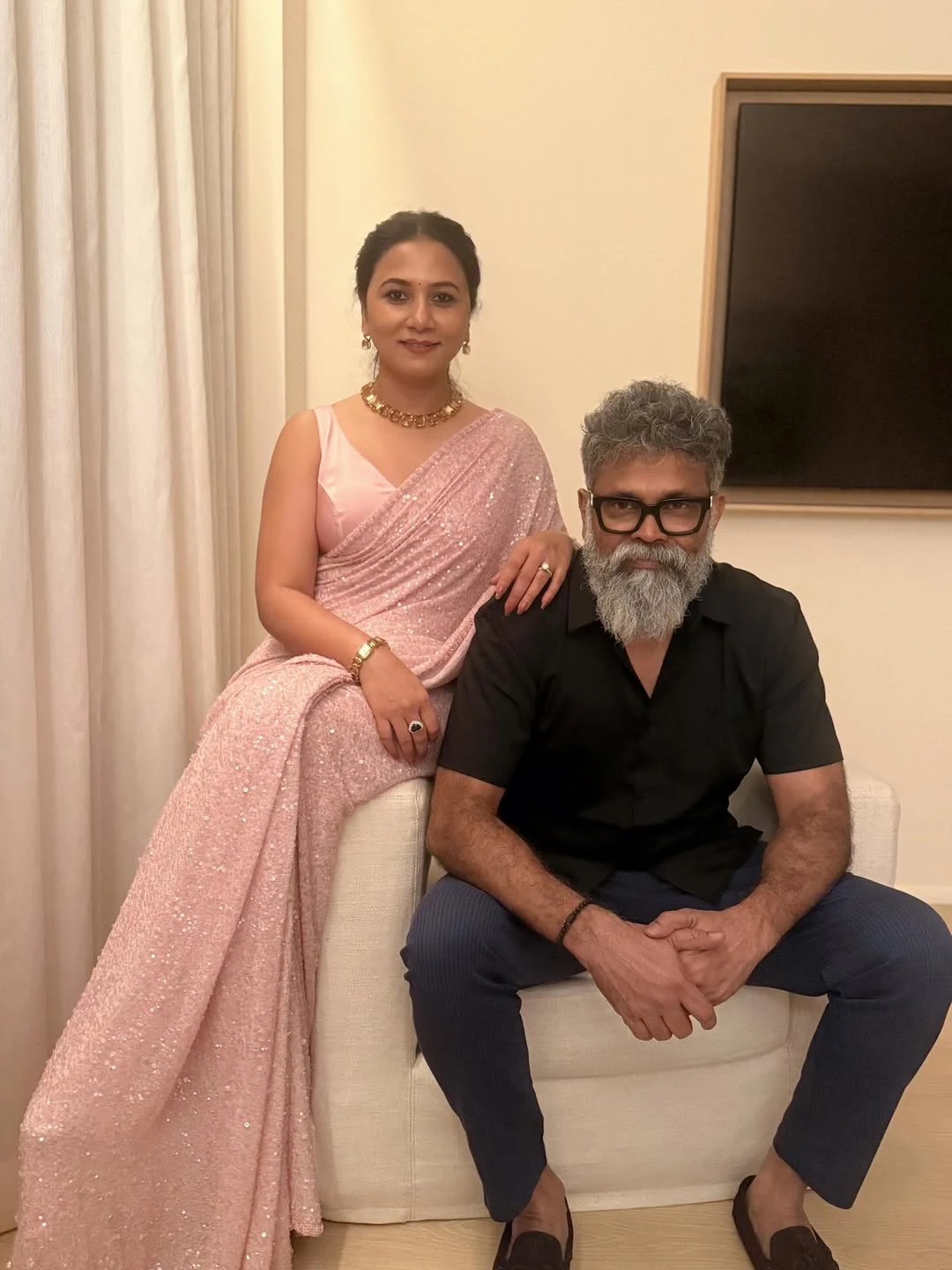Sukumar Photos with Wife Thabitha and Children