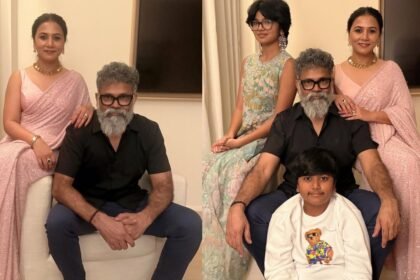 Sukumar Photos with Wife Thabitha and Children