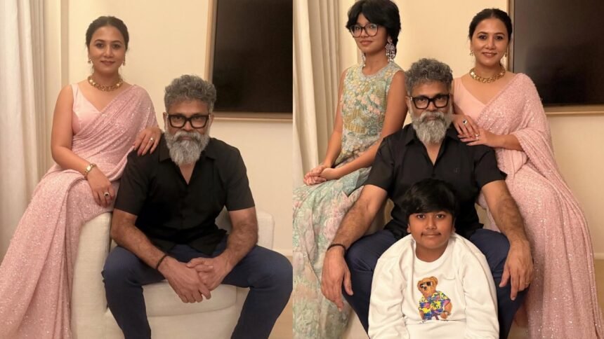 Sukumar Photos with Wife Thabitha and Children
