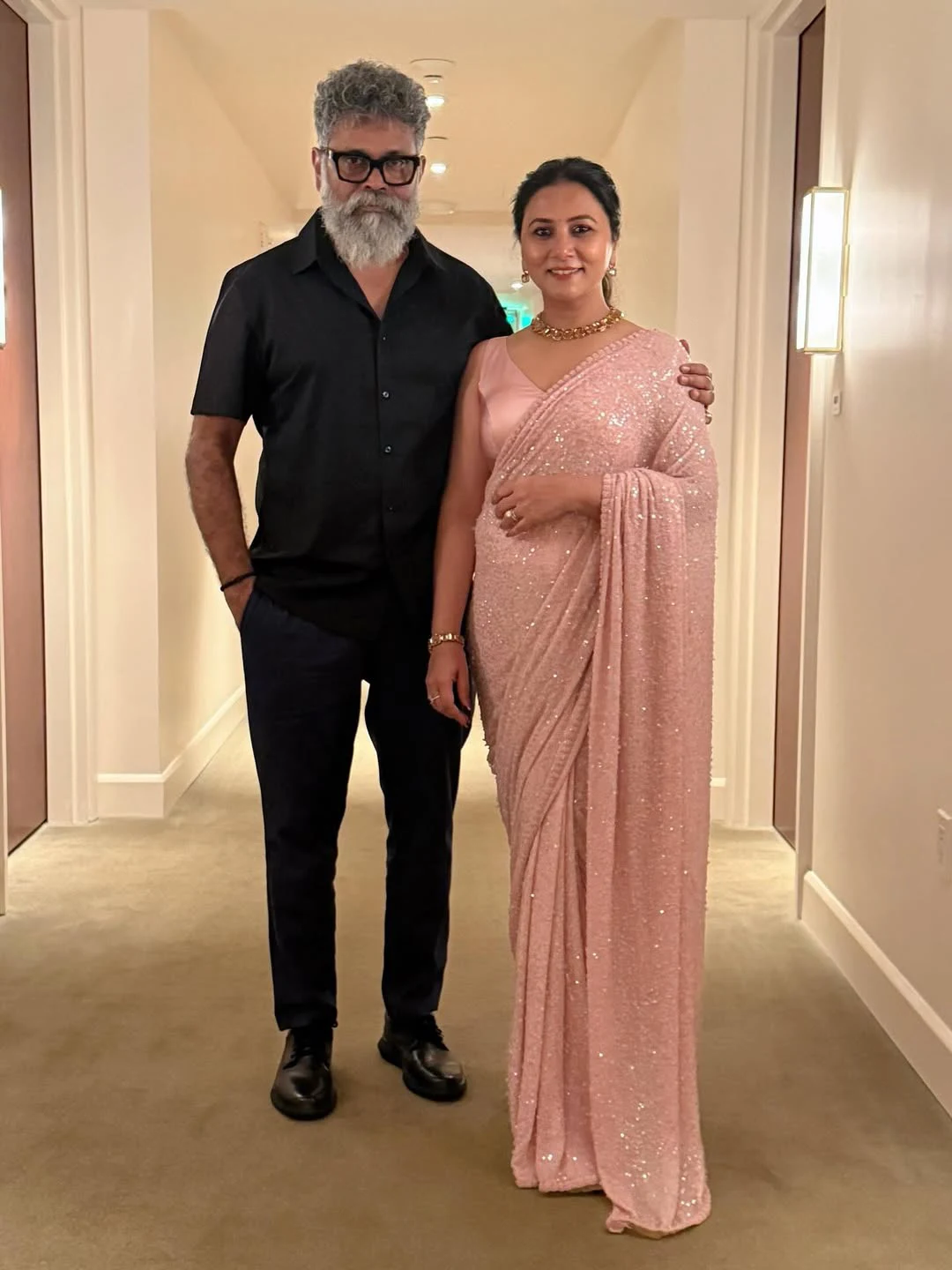 Sukumar Photos with Wife Thabitha and Children