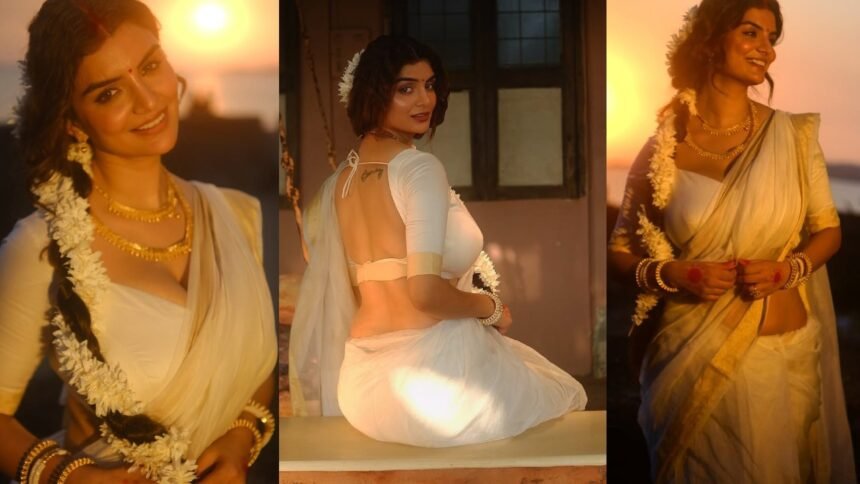 Anveshi Jain Stunning Looks in Saree Photos