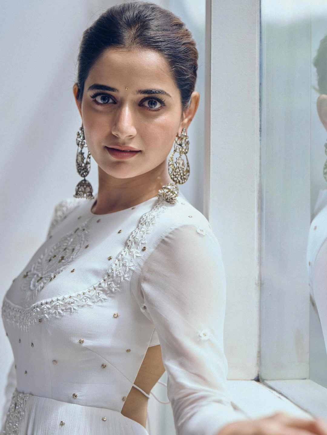 Ashika Ranganath Shines in White Dress