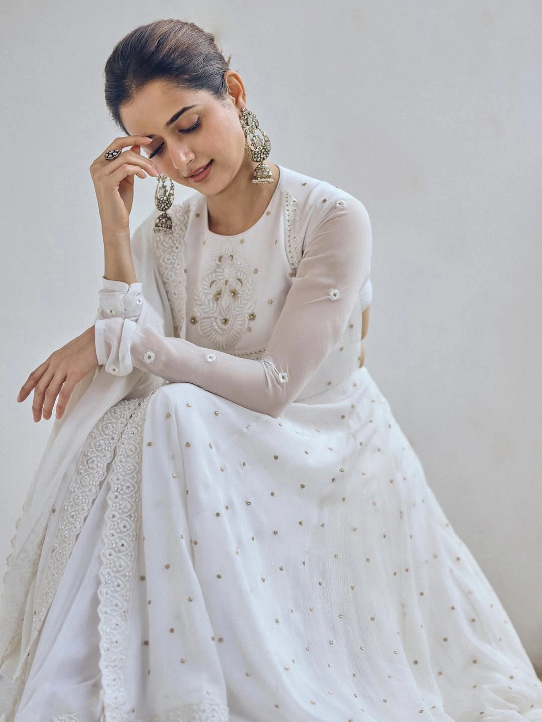 Ashika Ranganath Shines in White Dress