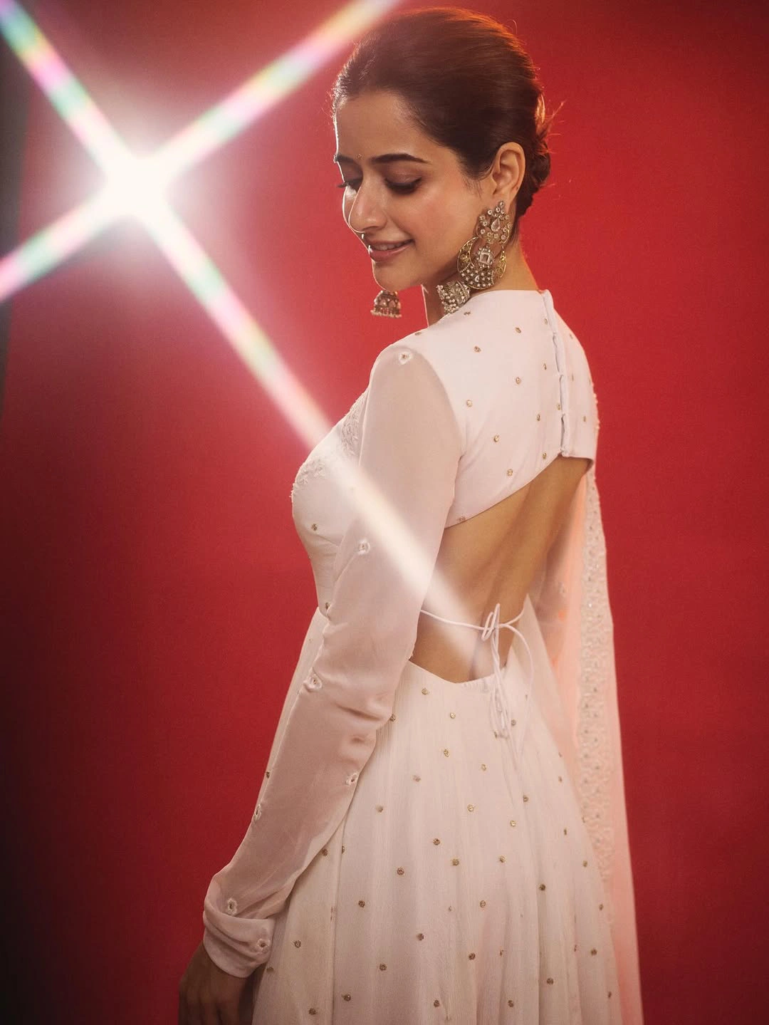 Ashika Ranganath Shines in White Dress