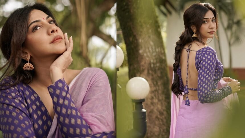 Madonna B Sebastian Cute Looks in Saree