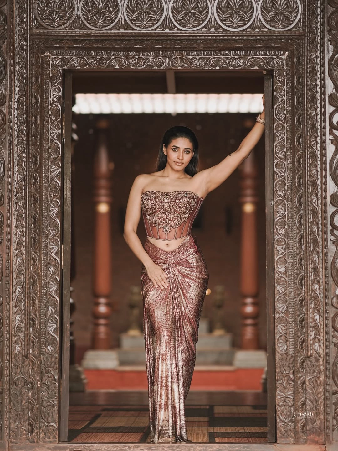 Sapthami Gowda Super Looks in Modern Dress