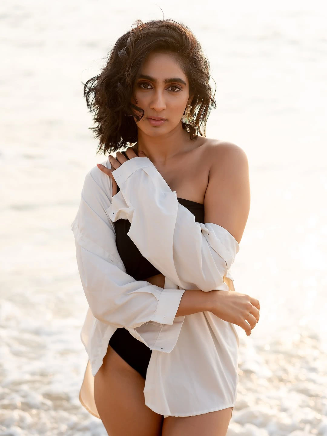 Deepti Sati Enjoying Beach Vacation
