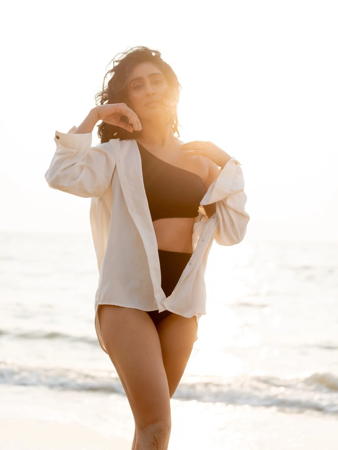 Deepti Sati Enjoying Beach Vacation