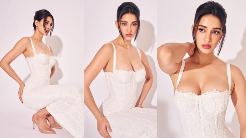 Disha Patani Shows her Beauty in White Dress