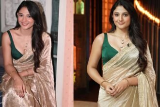 Mirai Actress Ritika Nayak Cute Looks in Saree