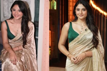 Mirai Actress Ritika Nayak Cute Looks in Saree