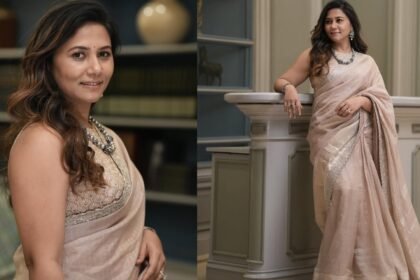 Sukuma Wife Thabitha Shines in Saree