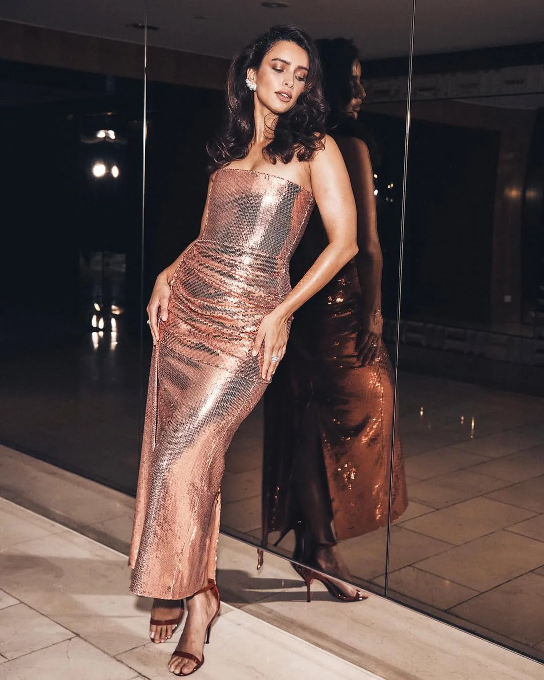 Tripti Dimri Shines in Golden Dress