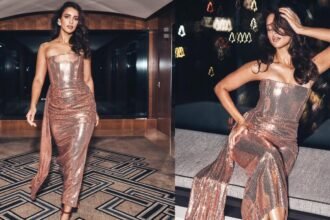 Tripti Dimri Shines in Golden Dress