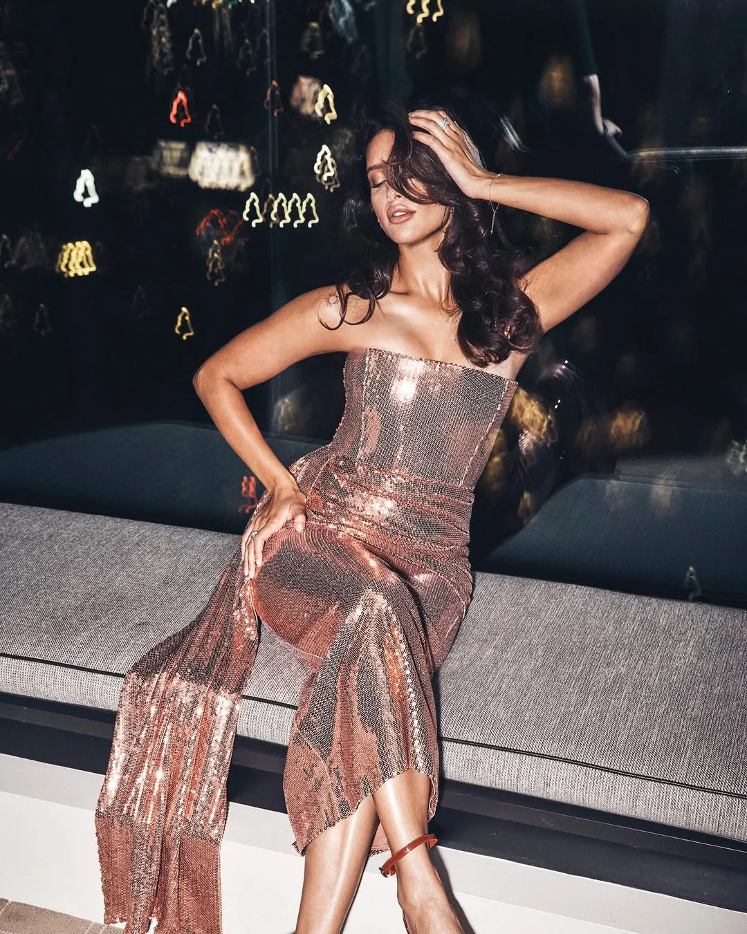 Tripti Dimri Shines in Golden Dress