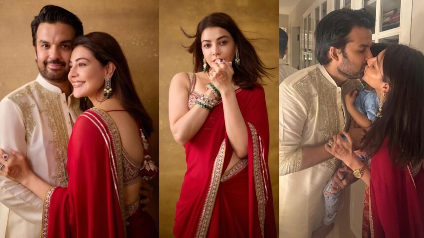 Kajal Aggarwal Karwa Chauth Festival Celebrations with Husband