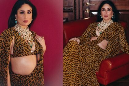 Kareena Kapoor Khan Stunning Looks in Tiger Model Saree