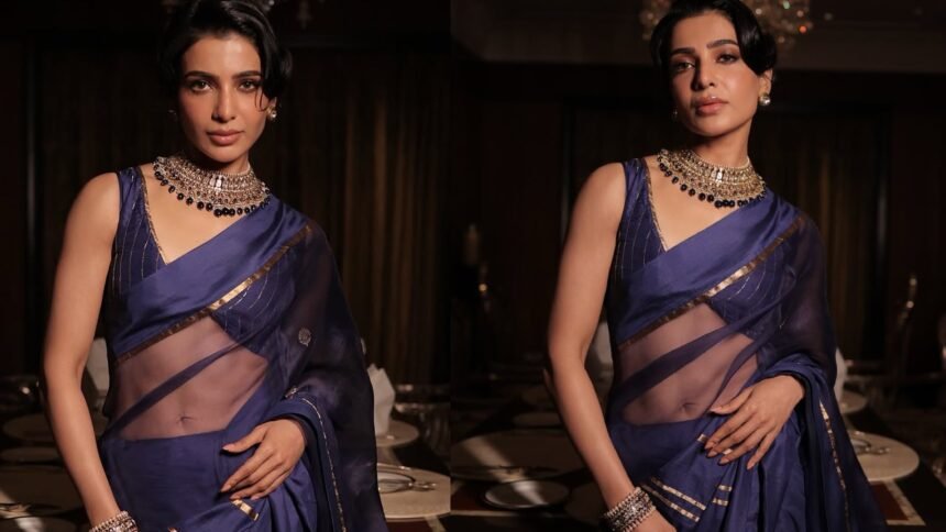 Samantha Shines in Saree