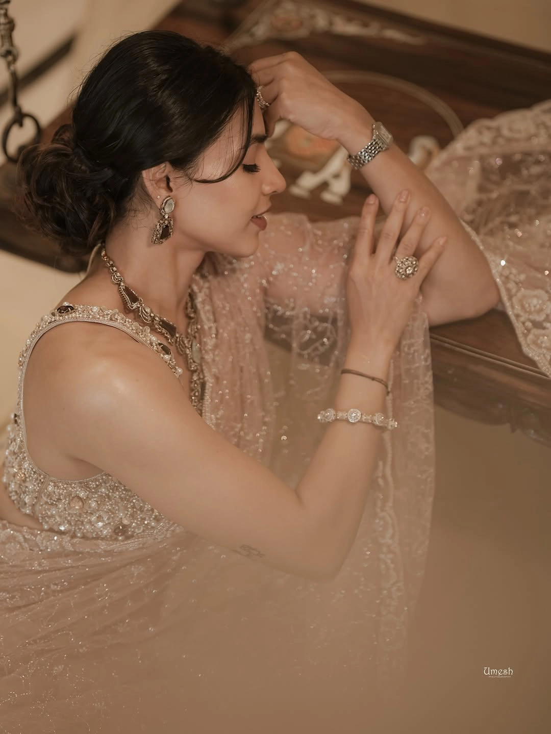 Sapthami Gowda Shines in Saree