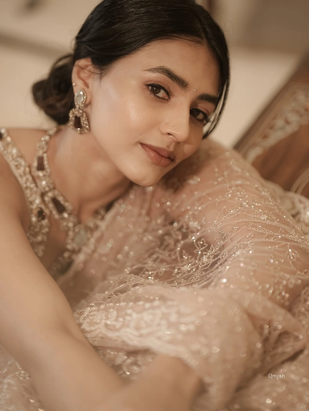 Sapthami Gowda Shines in Saree