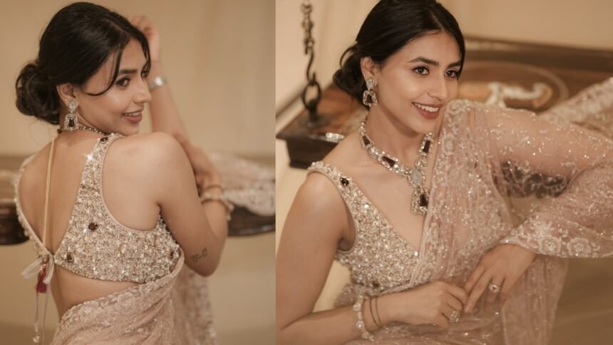 Sapthami Gowda Shines in Saree