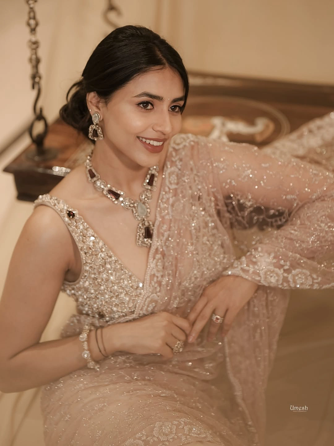 Sapthami Gowda Shines in Saree