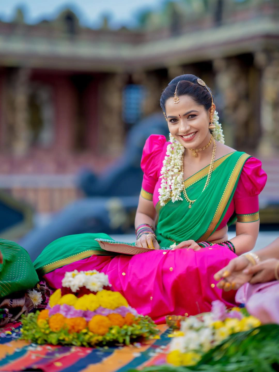 Shobha Shetty Traditional Photos on Dasara