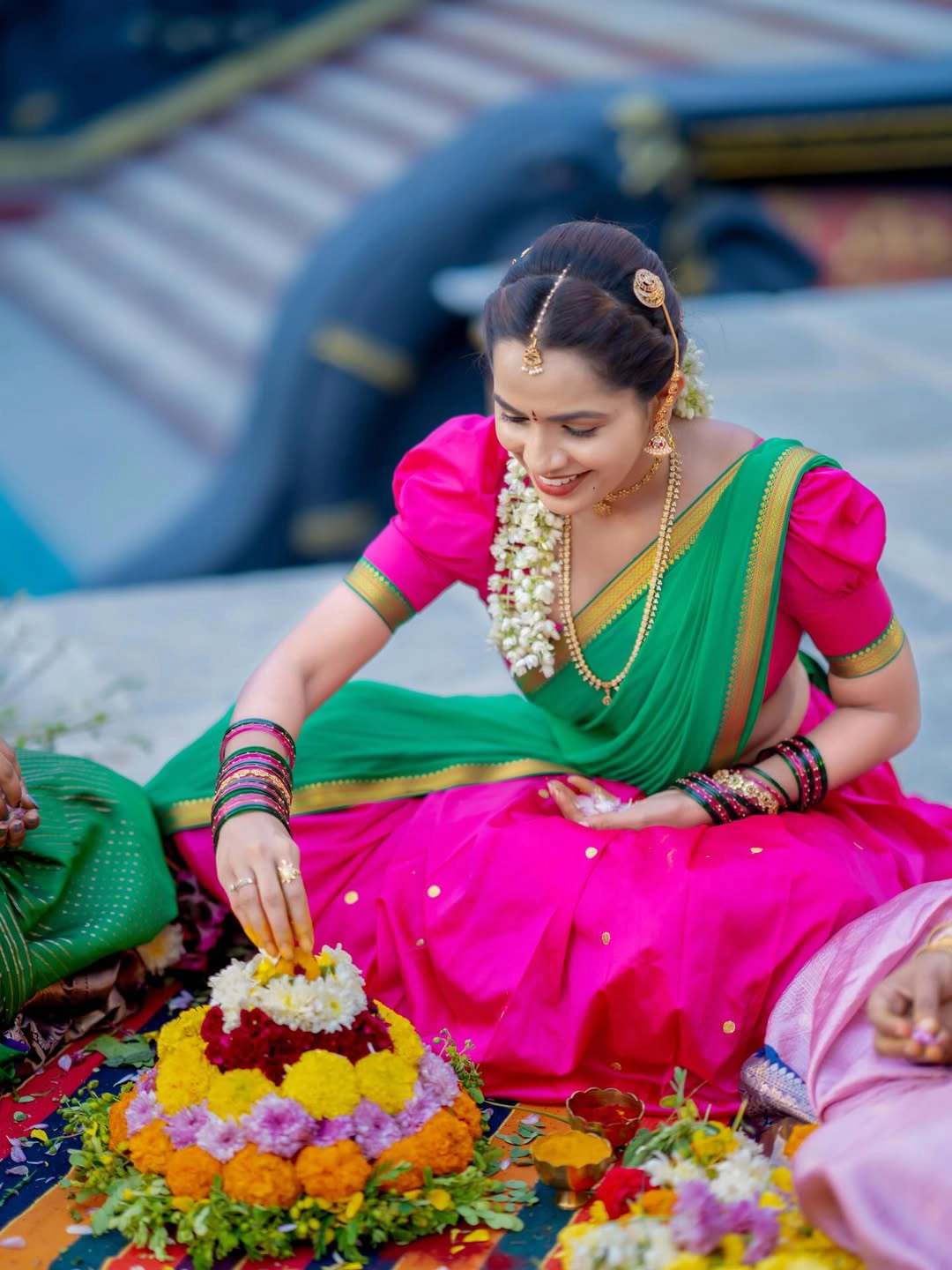 Shobha Shetty Traditional Photos on Dasara