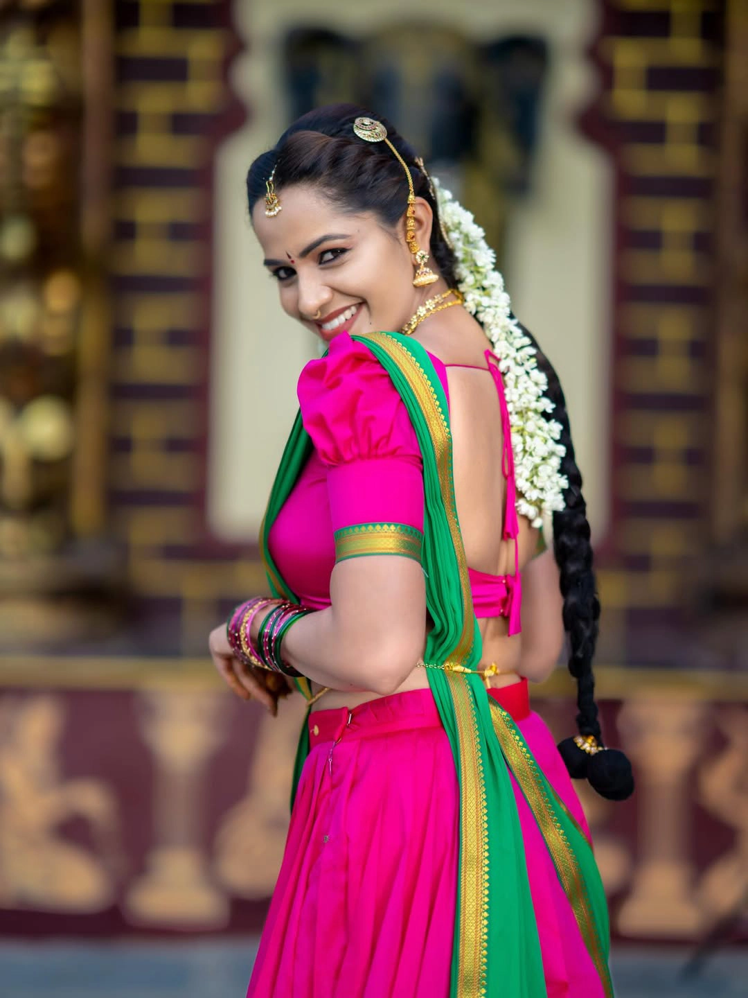 Shobha Shetty Traditional Photos on Dasara