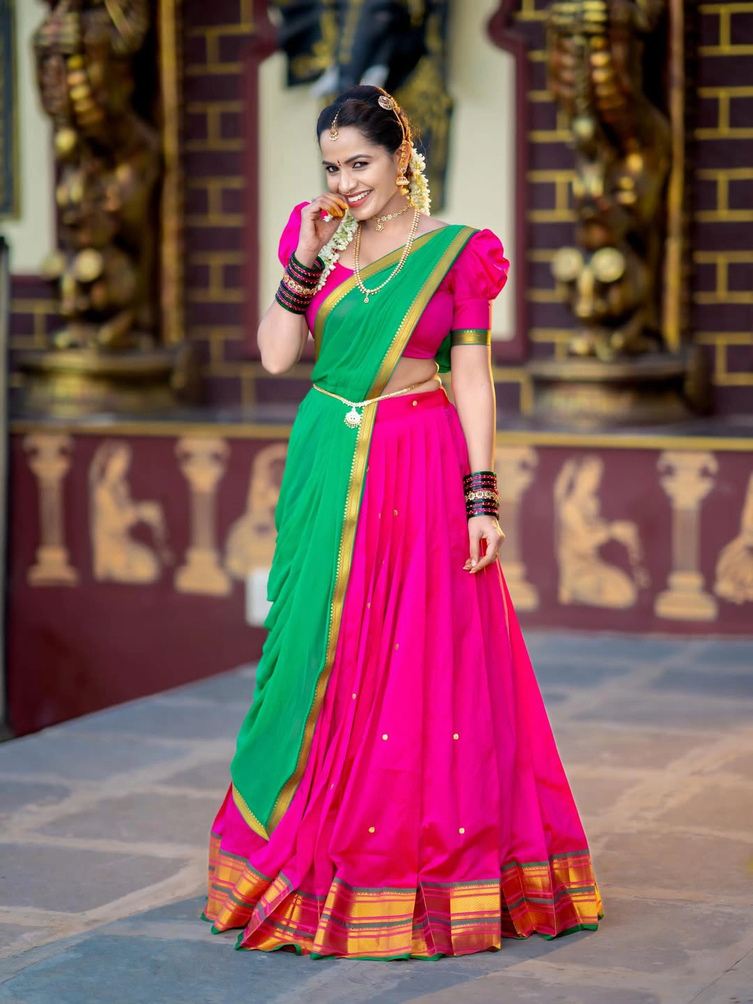 Shobha Shetty Traditional Photos on Dasara