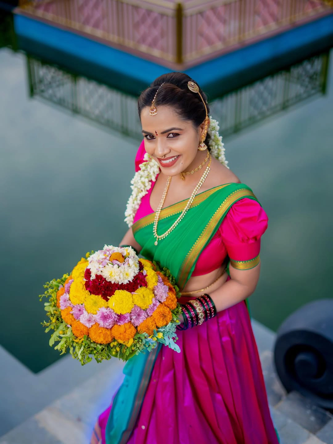 Shobha Shetty Traditional Photos on Dasara