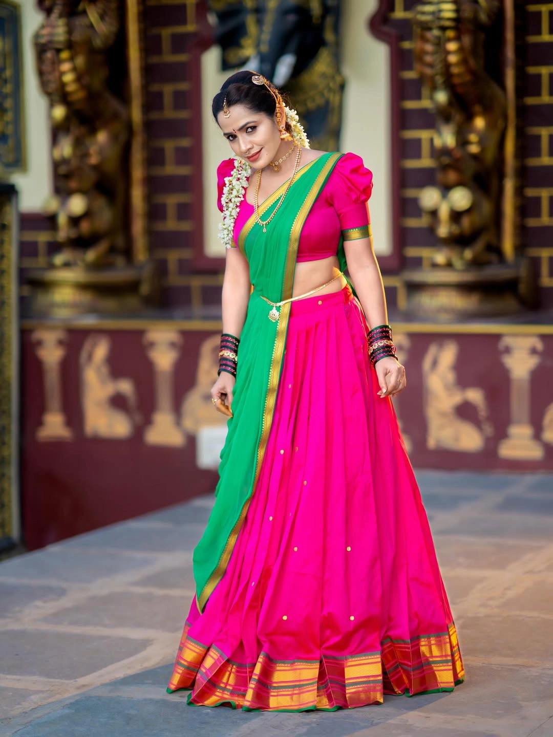 Shobha Shetty Traditional Photos on Dasara