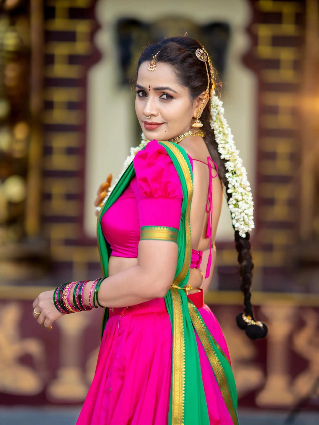 Shobha Shetty Traditional Photos on Dasara