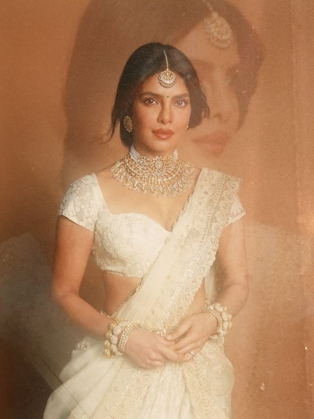 Heroine PriyankaChopra on Globetrotter Varanasi Movie Title Launch Event2