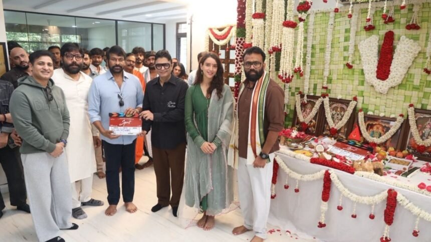 Prabhas and SandeepReddy Vanga Spirit Movie Shoot Started78