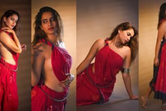 Sahithi Dasari Sizzling Photos in Saree
