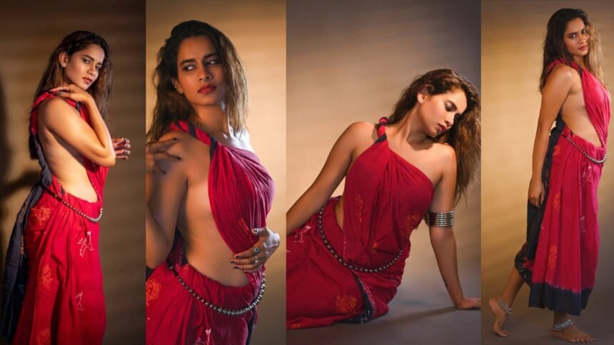 Sahithi Dasari Sizzling Photos in Saree