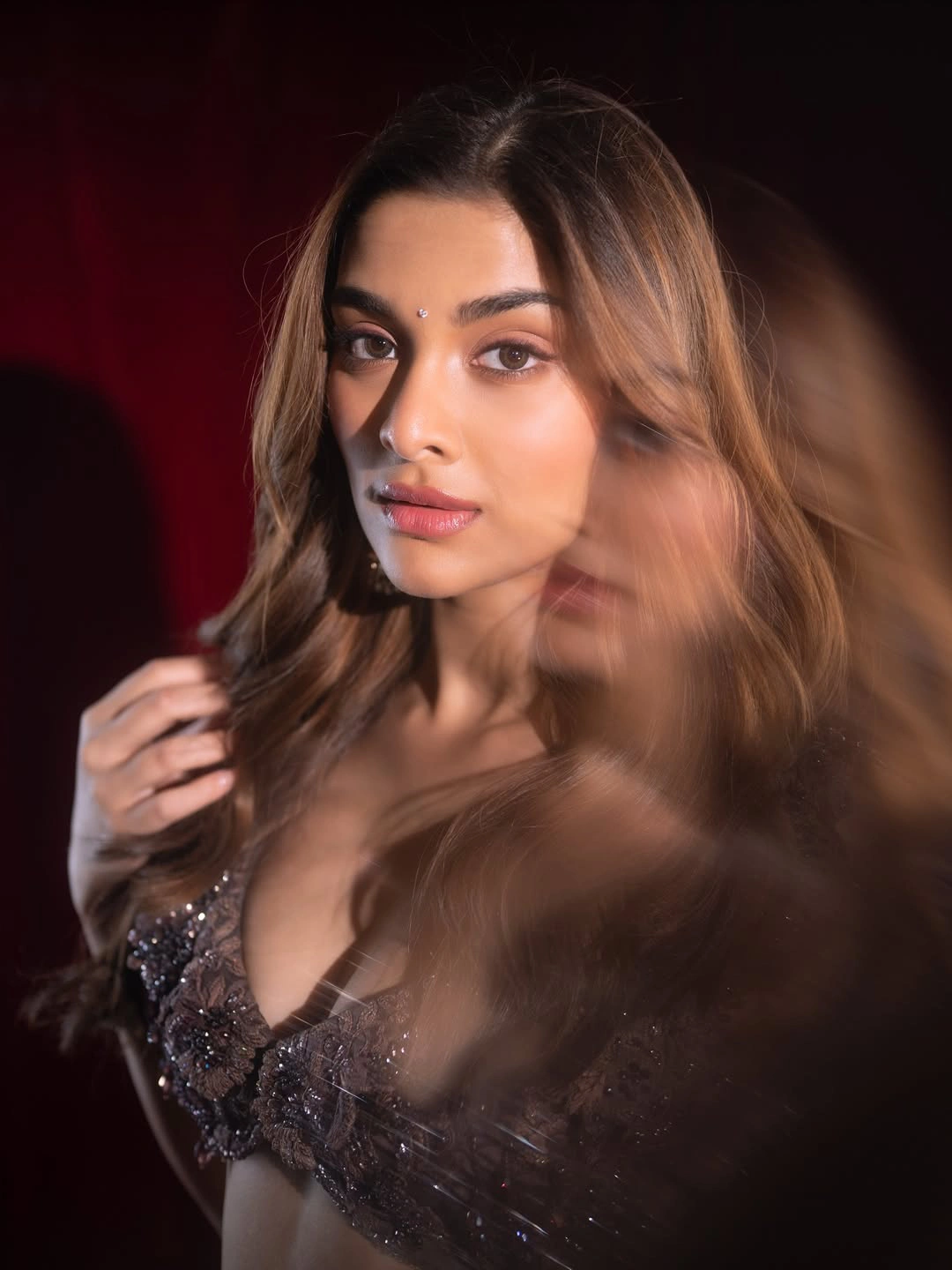 Saiee M Manjrekar Bollywood Actress Beauty in Gaghra Choli Dress