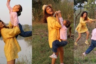 Shriya Saran Enjoying Vacation with her Daughter